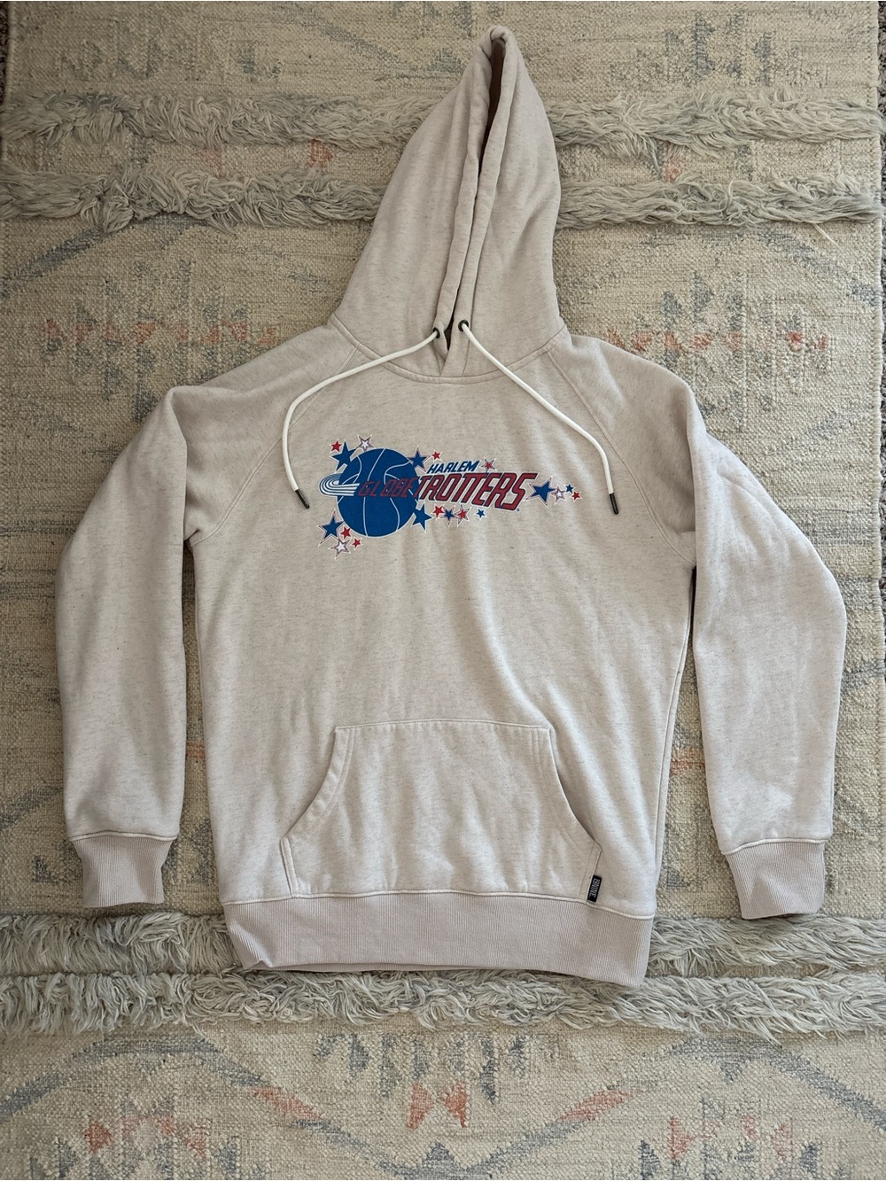 Heathered Oatmeal Harlem Globetrotter Hoodie Graphic Hoodie by 19Nine